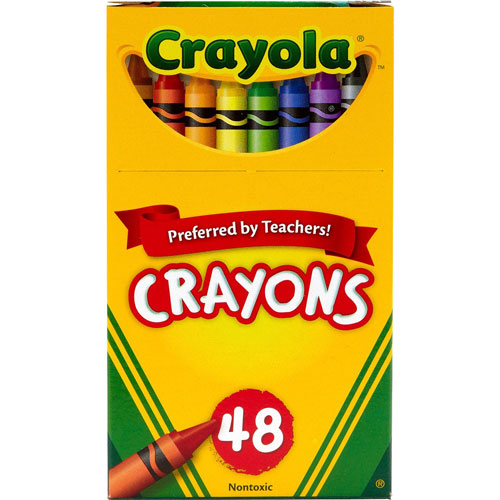 Crayola Crayons, Waterproof, 48/BX, Ast