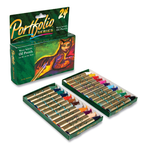 Crayola Portfolio Series Oil Pastels, 24 Assorted Colors, 24/Pack