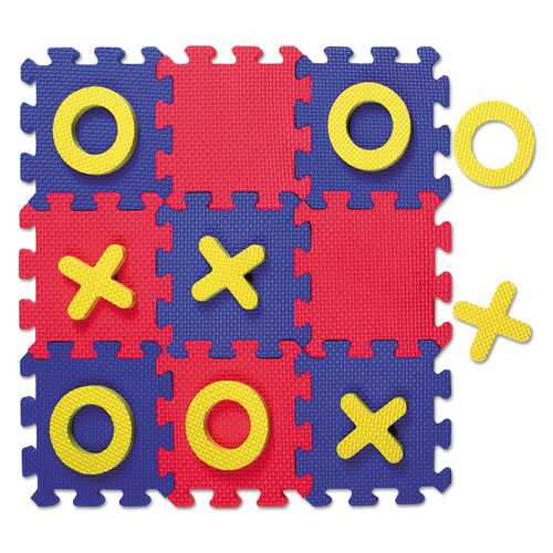 Creativity Street WonderFoam Early Learning, Tic Tac Toe Puzzle Mat, Ages 3 and Up