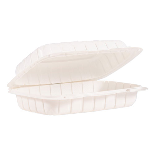 Dart Hinged Lid Containers, Hoagie Container, 6.5 x 9 x 2.8, White, 200/Carton