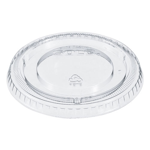 Dart Non-Vented Cup Lids, Fits 12 oz Cups, Clear, 2500/Carton