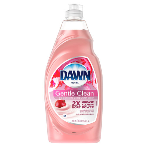 Dawn Ultra Dishwashing Liquid, Gentle Clean, Pomegranate Splash Scent, 24 oz. Bottle