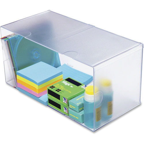 Deflecto Desk Cube, Double Cube, 6 x 12 x 6