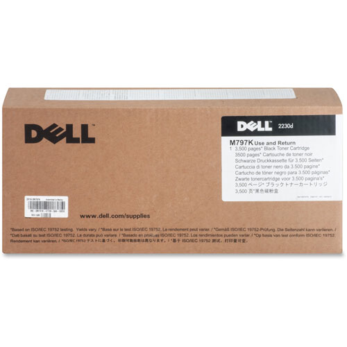 Dell Toner Cartridge, f/2230, 3500 Page Yield, BK