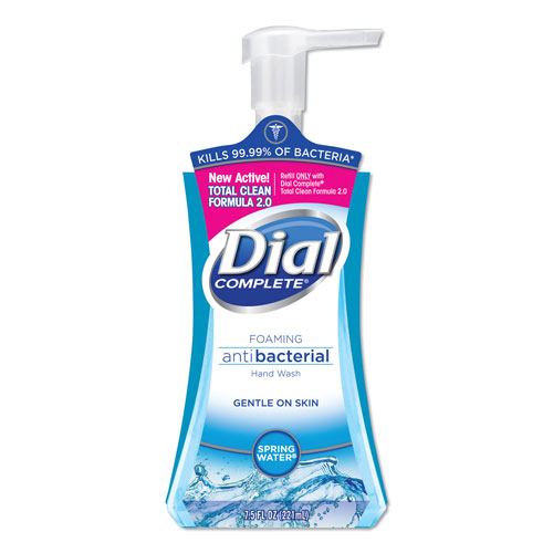Dial Antibacterial Foaming Hand Wash, Spring Water, 7.5 oz