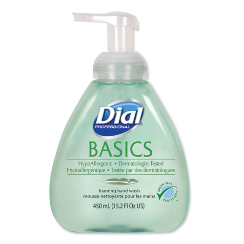 Dial Basics Foaming Hand Soap, Honeysuckle, 15.2 oz Pump Bottle