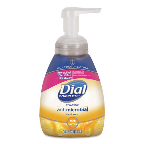 Dial Complete® Antimicrobial Foaming Hand Wash, Light Citrus, 7.5 oz Pump Bottle, 8/Carton