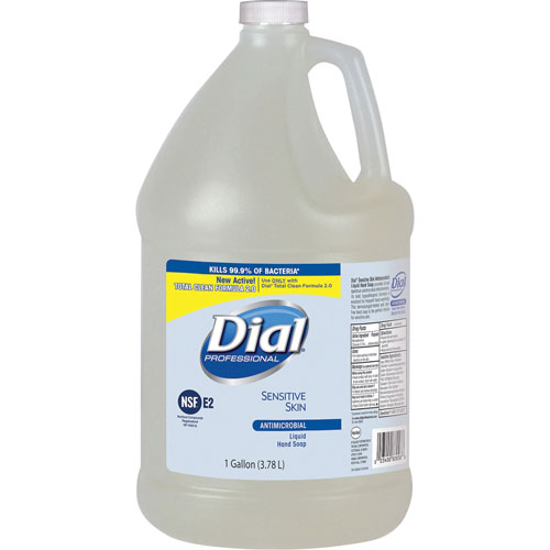 Dial Dial Sensitive Skin Liquid Soap Refill, 1 Gallon, 4/CT