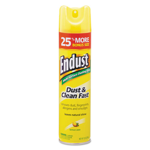 Diversey Endust Multi-Surface Dusting and Cleaning Spray, Lemon Zest, 6/Carton