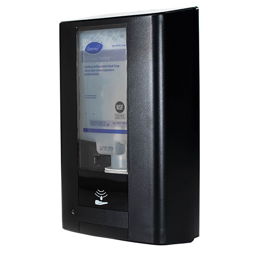 Diversey Intellicare Hybrid Dispenser for Soap/Sanitizer, Black, 13.386 x 13.386 x 12.244