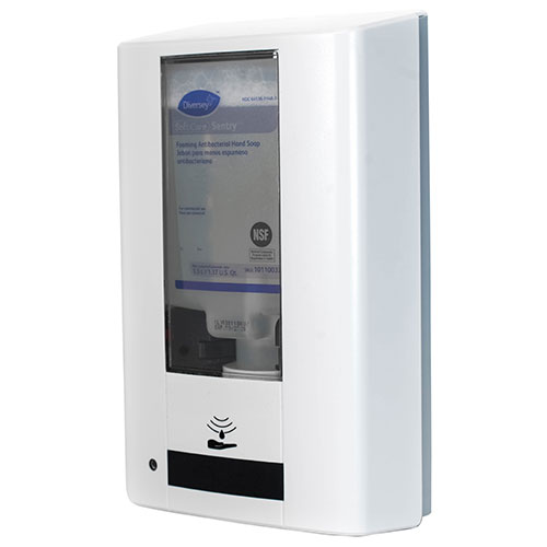 Diversey Intellicare Hybrid Dispenser for Soap/Sanitizer, White, 13.38 x 13.38 x 12.24