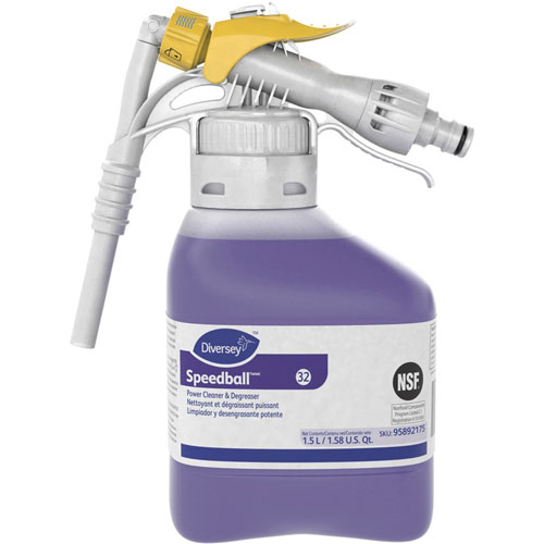 Diversey Power Cleaner & Degreaser, Spray, 50.7 fl oz (1.6 quart), Citrus Scent, 2/Carton, Purple