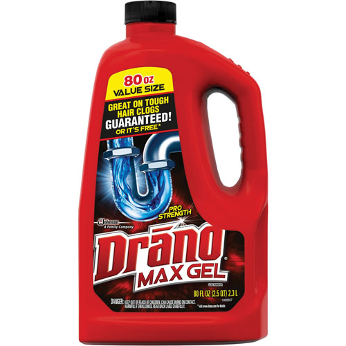 Drano Clog Remover Gel, Professional Strength, 80 fl. oz