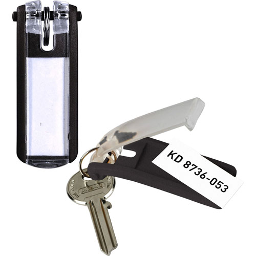 Durable Black Key Tags with Paper Inserts for Locking Key Cabinets