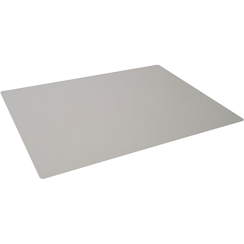 Durable Contoured Edge Desk Mat - Office - 19.69" Length x 25.59" Width - Rectangle - Polypropylene, Plastic - Gray