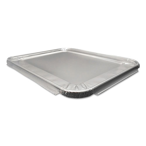 Durable Packaging Aluminum Steam Table Lids for Half Size Pan, 100 /Carton
