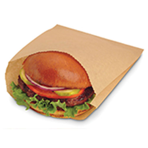 Durable Packaging Grease Resistant Sandwich Bag NK18 Natural