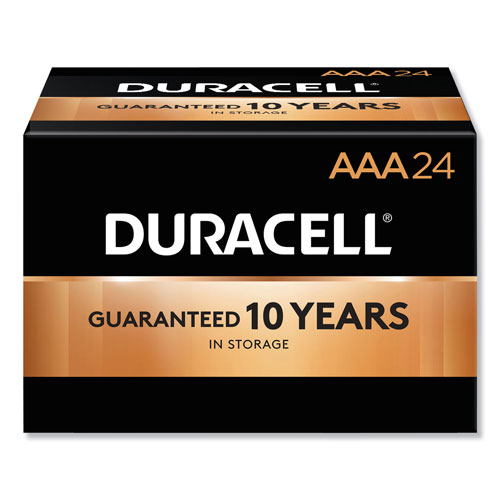 Duracell CopperTop Alkaline AAA Batteries, 24/Box