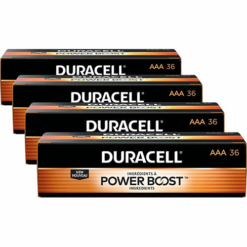 Duracell CopperTop Alkaline AAA Batteries, 144/Carton