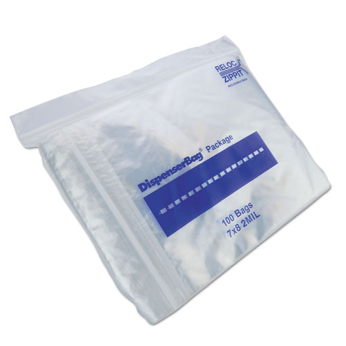 Duro Plastic Zipper Bags, 2 mil, 7" x 8", Clear, 2,000/Carton