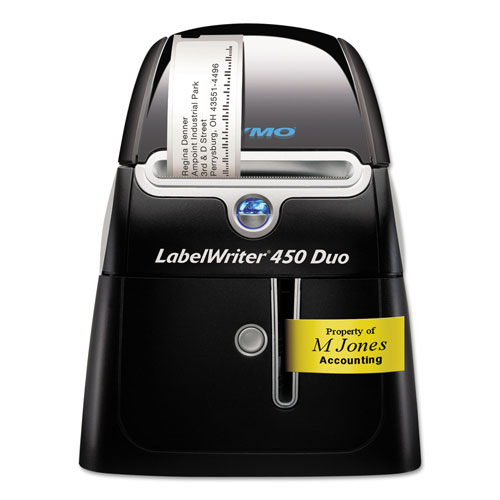 Dymo LabelWriter 450 DUO Printer, 2 3/10" Labels, 71 Label/Min, 5.5w x 7.8d x 7.30h