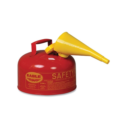 Eagle Type l Safety Can, 2 gal, Red, Funnel