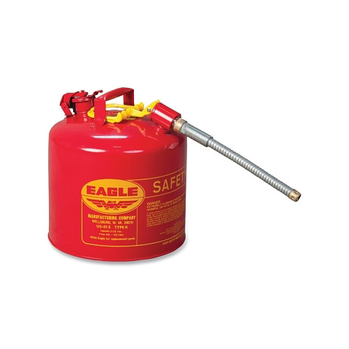 Eagle Type ll Safety Can, 5 gal, Red, Hose Included