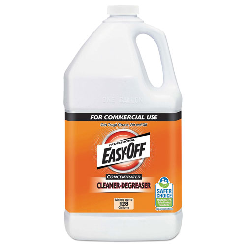 Easy Off Heavy Duty Cleaner Degreaser Concentrate, 1 gal Bottle, 2/Carton
