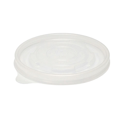 Eatery Essentials Koda Flat Vented Lids, 6, 8 , 12 & 16oz Tall Food Containers, 20/50, Clear