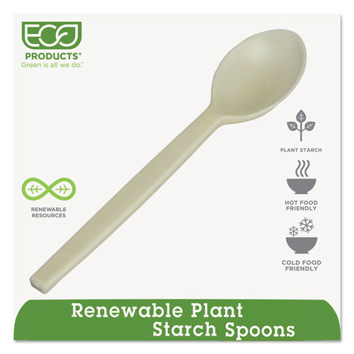 Eco-Products Plant Starch Spoon - 7", 50/Pack