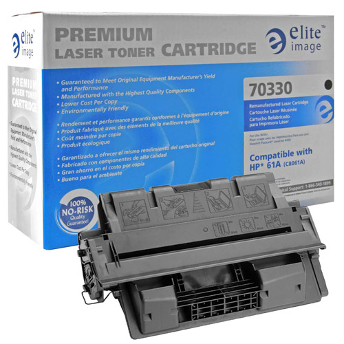 Elite Image Remanufactured Toner Cartridge, Alternative for HP 61A (C8061A), Laser, 6000 Pages, Black, 1 Each