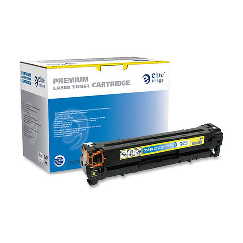 Elite Image Remanufactured Toner Cartridge, Alternative for HP 125A (CB542A), Laser, 1400 Pages, Yellow, 1 Each