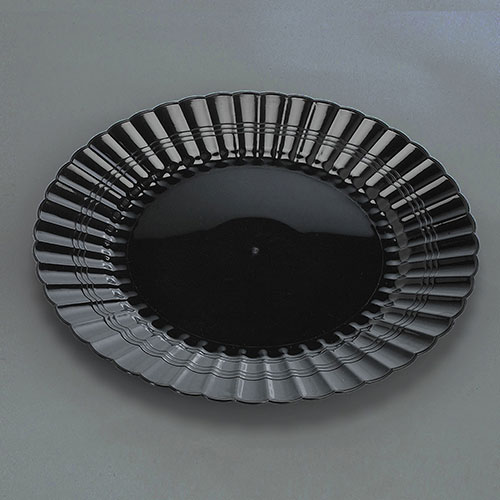 EMI Yoshi Plastic Dinner Plate, 9", Black