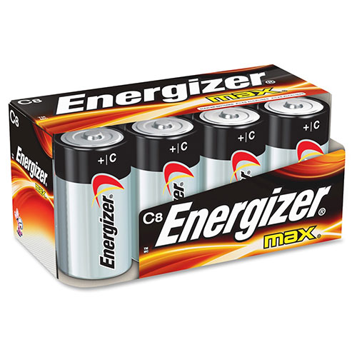 Energizer Alkaline Battery, "C" Size, 12PK/CT
