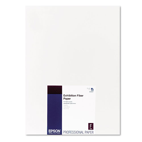 Epson Exhibition Fiber Paper, 13 mil, 13 x 19, White, 25/Pack