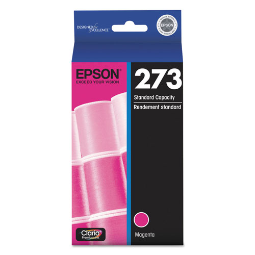 Epson T273320S (273) Claria Ink, 300 Page-Yield, Magenta