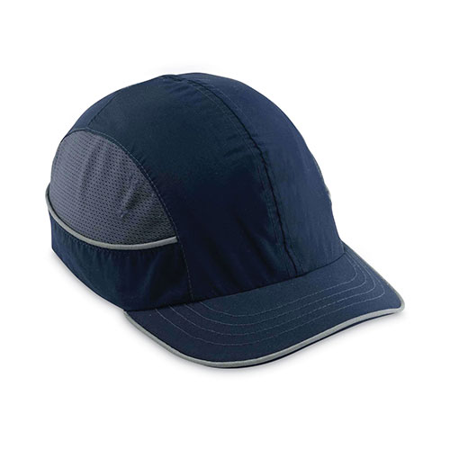 Ergodyne Skullerz 8950XL XL Bump Cap Hat, Short Brim, Navy