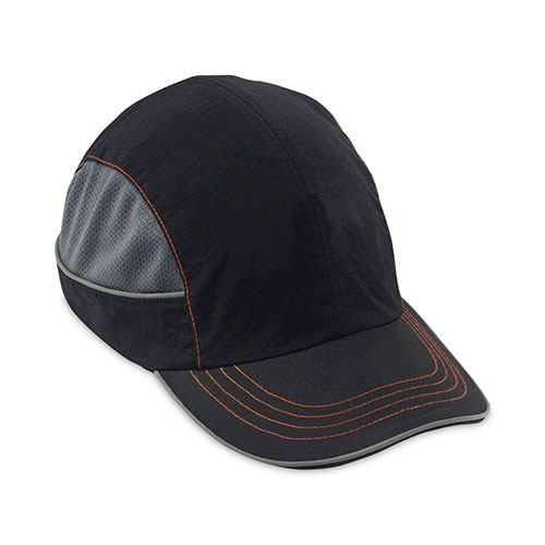 Ergodyne Skullerz 8950XL XL Bump Cap Hat, Long Brim, Black