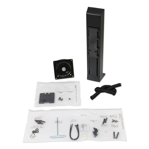 Ergotron Monitor Riser, Single Monitor Kit, 30 Degrees Tilt, Up to 24", 6 to 16 lbs, Black
