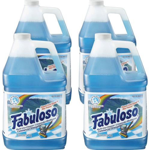 Fabuloso® All-Purpose Cleaner, Ocean Cool Scent, 1gal Bottle, 4/Carton
