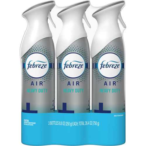 Febreze Air Freshener Spray - Spray - 8.8 fl oz (0.3 quart) - Lemony Verbena, Crisp Clean, Crisp Cucumber - 3 / Pack - Odor Neutralizer, VOC-free, Heavy Duty