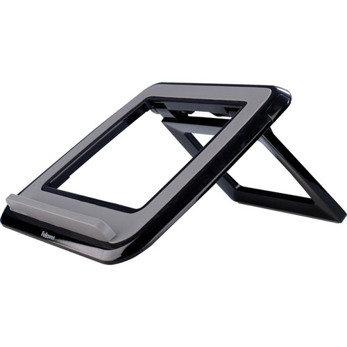 Fellowes I-Spire Series Laptop Quick Lift -Black - 1.7" x 12.6" x 11.3" x - ABS Plastic - 1 Each - Black, Gray