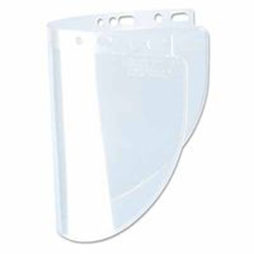 Fibre-Metal High Performance Faceshield Windows, Clear/Clear, Extended View, 19 x 9 3/4