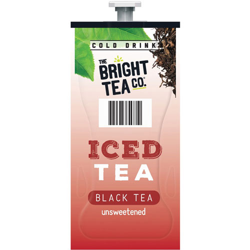 Flavia™ The Bright Tea Co. Unsweetened Iced Black Tea Freshpack, Unsweetened Iced Black, 0.12 oz Pouch, 100/Carton