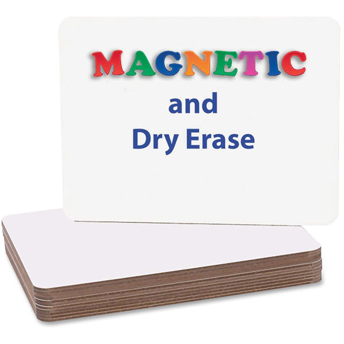 Flipside Magnetic Dry-Erase Board, 9" x 12", 12/PK, White