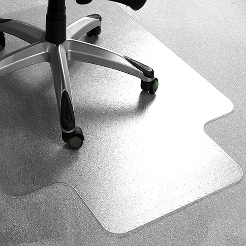 Floortex Advantagemat Plus Chairmat - Carpet - 53" Length x 45" Width - Rectangle - Clear
