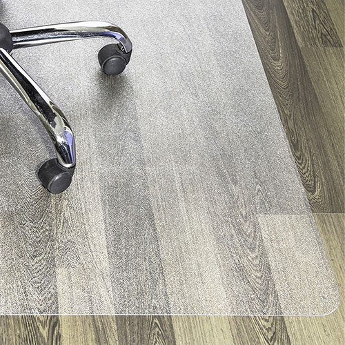 Floortex Advantagemat Plus Chairmat - Hard Floor - 60" Length x 48" Width - Rectangle - Clear