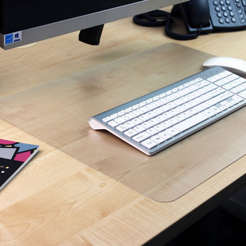 Floortex Anti-Slip Deskpad, 20" x 36", Clear