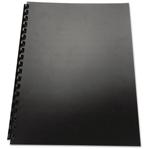 GBC® 100% Recycled Poly Binding Cover, 11 x 8 1/2, Black, 25/Pack