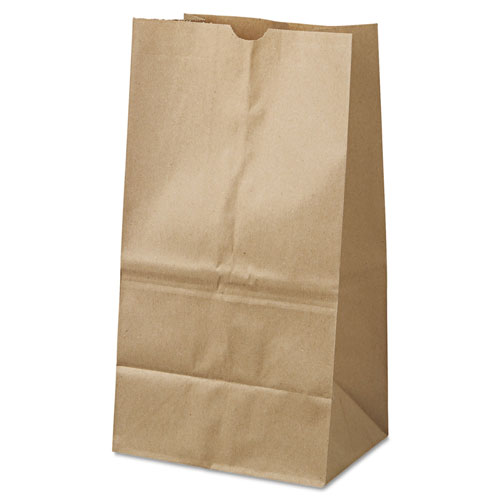 GEN Grocery Paper Bags, 40 lbs Capacity, #25 Squat, 8.25"w x 6.13"d x 15.88"h, Kraft, 500 Bags
